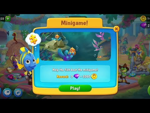 @Fishdom Win Strikes Level 7810 - 7833, Win 2nd Place in Underwater Race and Minigame!