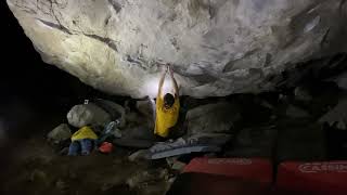 Video thumbnail of Hachioji, 8B+. San Cassiano