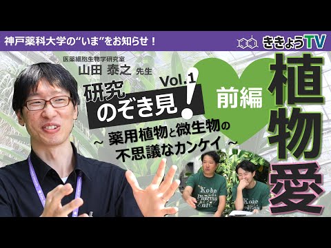 【ききょうTV】研究のぞき見！Vol.1（前編）～薬用植物と微生物の不思議なカンケイ～