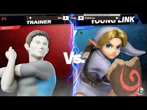 DDD 26 SSBU Losers Quarters - Jinx (Wii Fit Trainer) vs Elektroe (Young Link)