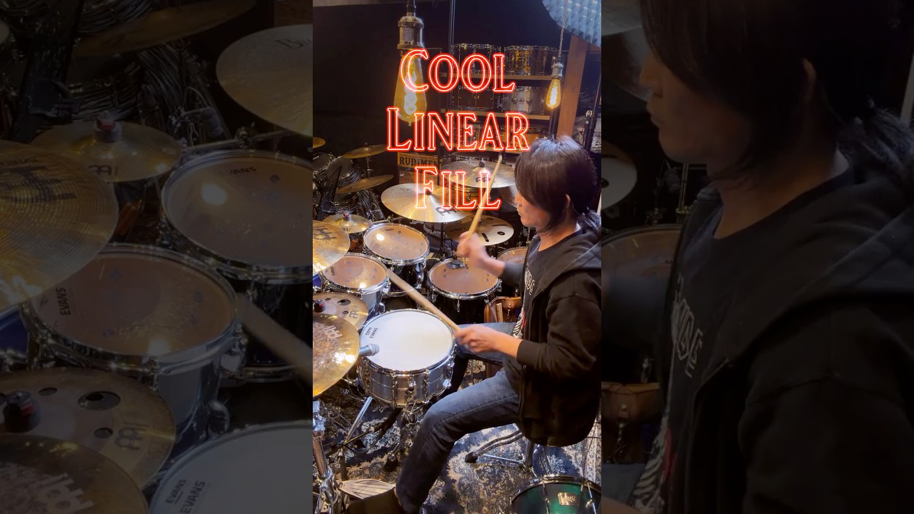 Cool Linear Fill🥁 Drum Lesson 613 #drumlesson #drums #shorts