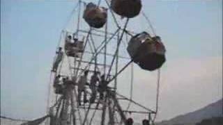 Hindu Festival in India with Human-powered Ferris Wheel