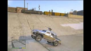 GTA 5 Xbox 360 lowrider tow truck and insurgent hopping