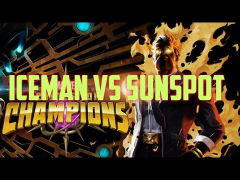 Uncollected Quest boss SUNSPOT vs ICEMAN | Marvel Contest of Champions