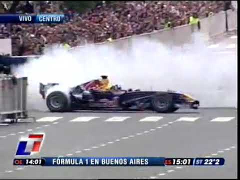 Buenos Aires  Av  9 de Julio Formula 1  David Coulthard
