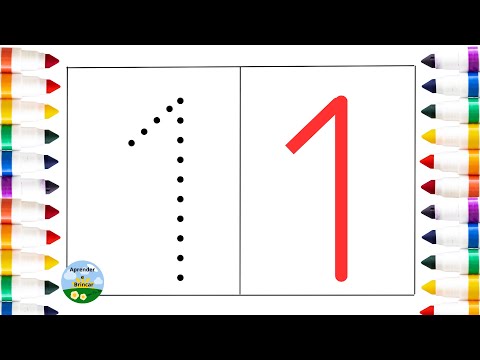 Aprenda os números em Português de 1 a 20 | Escrevendo números para crianças