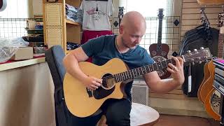 Martin GPC-11E Acoustic Guitar being tested by Guitar House Workshop instructor David Detwiler.