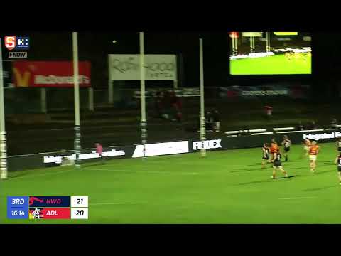 Rd 7 Hostplus SANFL Snapshot - Adelaide's Lachlan Gollant with perfect crumb & snap