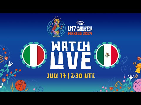 Group Phase | Italy v Mexico | Full Basketball Game |FIBA U17 Women's Basketball World Cup 2024