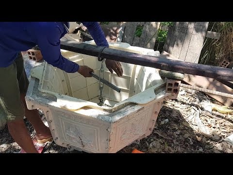 Khuôn chậu ABS - cách làm khuôn đổ chậu lục giác 80