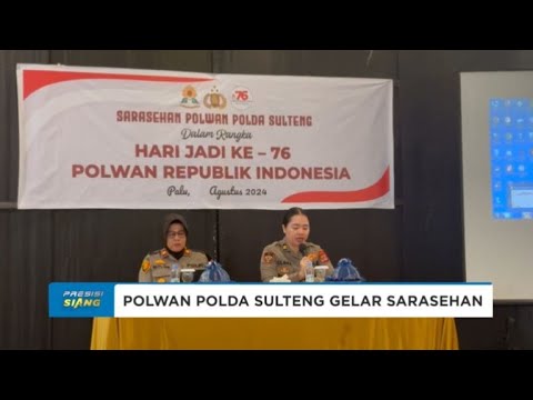 POLWAN POLDA SULTENG GELAR SARASEHAN