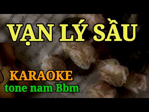 VẠN LÝ SẦU - KARAOKE - hạ tone nam trung Bbm #tromusic #nhacmoi #cakhucdedoitienghatlica