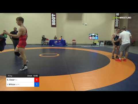2018 Marine Corps US Open/UWW Junior Freestyle 70 Con 8 #1 - Shayne Oster (NU) Vs. Isaac Wilcox (O