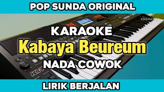 Download lagu Karaoke - Kabaya Beureum Nada Cowok Pop Sunda Original Lirik Berjalan  mp3