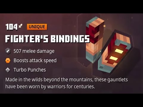 The Fighters Bindings are overpowered  (Minecraft dungeons)