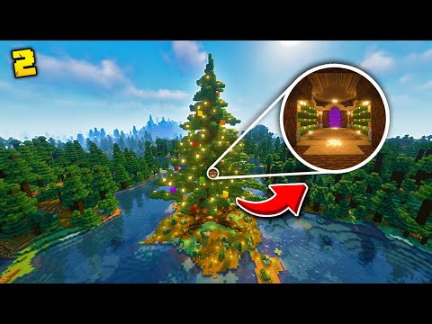 EPIC CHRISTMAS TREE BASE in Hardcore Minecraft
