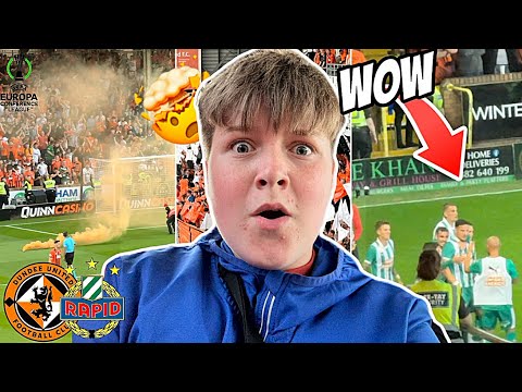 CHAOS as Rapid Wien Beat DUNDEE UNITED in the Conference LEAGUE!!! 🤯🇪🇺