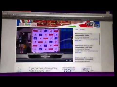 2013 Canadian T&F Championships 100m Final