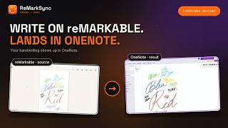 Sync reMarkable Notes to OneNote — ReMarkSync 7-Day Free Trial