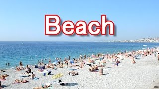 フランス・コートダジュール・ニース・昼のビーチ!Beach in Nice in France/旅行ジャーナリスト大川原 明!現地ルポ!
