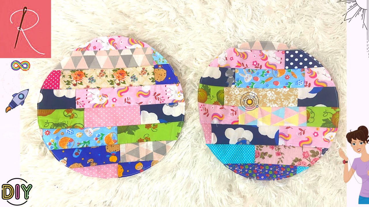 SEWING IDEA WITH LEFT FABRIC ⭐️ ORGANIZING BASKET ⭐️ SEWING FOR BEGINNERS