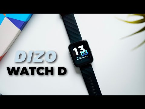 Black rectangular dizo smartwatch, size: 1.8, model name/num...