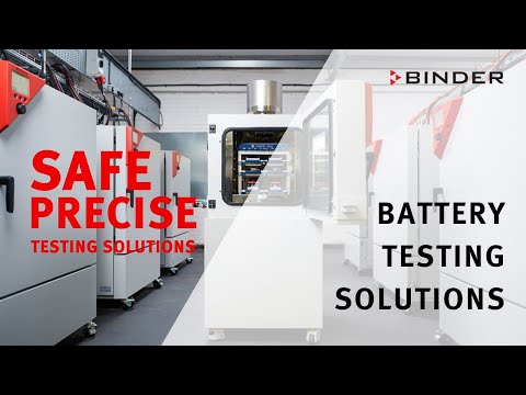BINDER Battery Test Chambers – Safety at the Highest Level