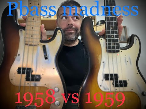 50s FENDER PRECISION BASS MADNESS - 1958 MAPLE VS 1959 ROSEWOOD  - Andy's Vintage Guitars