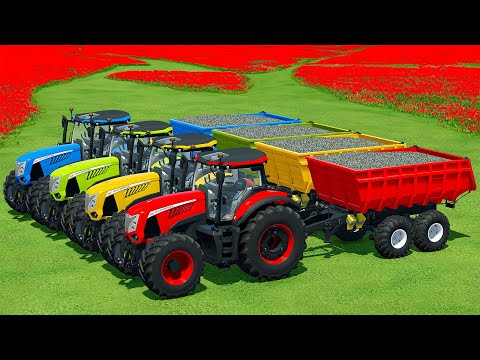 HARVEST, LOAD & TRANSPORT POPPY WITH MCCORMICK AND JOHN DEERE TRACTORS - Farming Simulator 22