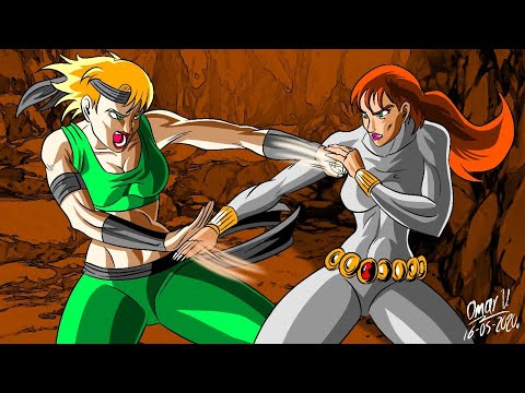 Speedpaint Sonya Blade VS Black Widow (Mortal Kombat VS Marvel)