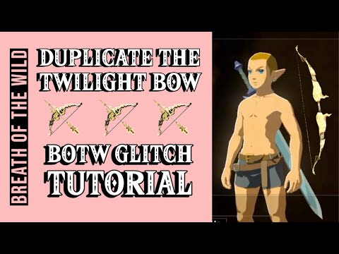BOTW How to DUPLICATE the TWILIGHT BOW with the Menu Overload Glitch (Legend of Zelda Tutorial)