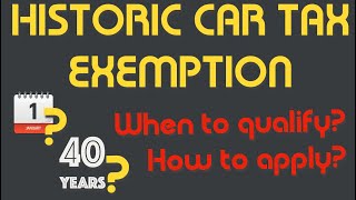 How to apply for HISTORIC TAX EXEMPTION for your classic car! Plus ULEZ and MOT Exemption! (UK only)