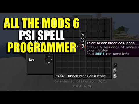 Ep179 Psi Spell Programmer - Minecraft All The Mods 6 Modpack