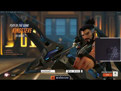 POTG! GALE INSANE HANZO GAMEPLAY OVERWATCH 2 SEASON 7 TOP 500