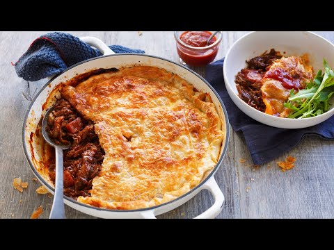 One-Pot Pulled Beef Brisket Pie