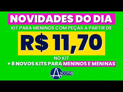 KIT PARA MENINOS A PARTIR DE R$11,70! 8 NOVOS KITS PARA CRIANÇAS -MODA INFANTIL COM PREÇO ACESSÍVEL