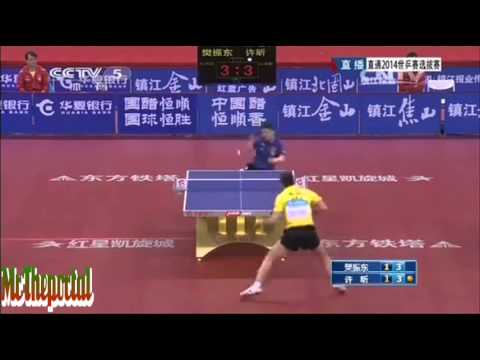 Table Tennis China Trials for WTTTC 2014 - Fan Zhendong Vs Xu Xin -