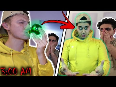 DRINKING A SHAPE SHIFTING POTION FROM THE DARK WEB AT 3 AM!! (I WON'T STOP CHANGING!)