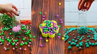 ⭐Oddly satisfying Reverse video ⭐ Compilation Colorful Beads #9