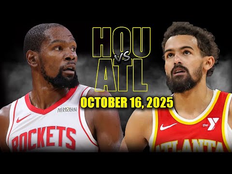 Houston Rockets vs Atlanta Hawks Full Game Highlights - October 16, 2025 | NBA Preseason