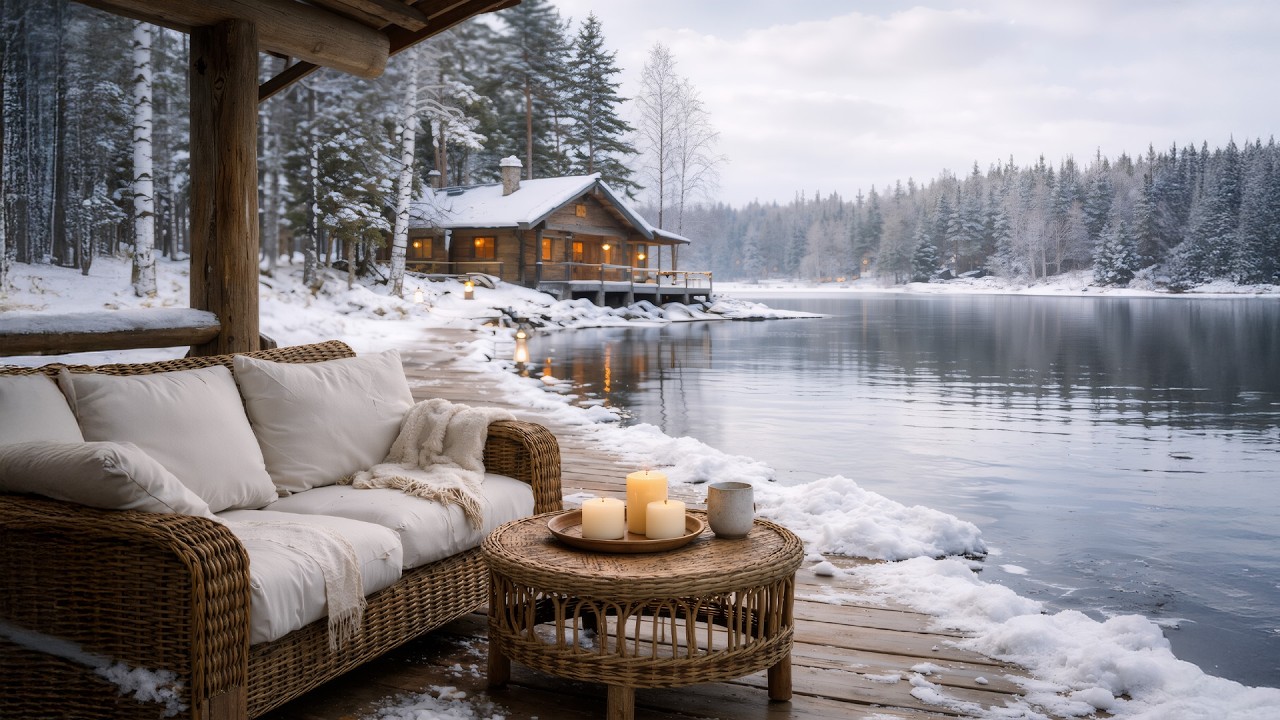 Winter Ambience ❄️ Gentle Piano Music for Relaxation & Productivity