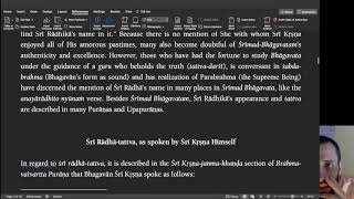 Proofreading Śrī Rādhā-tattva and Śrī Rādhā’s Appearance