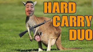 HARD CARRYING A KID IN RANDOM DUOS (Call of duty Warzone)