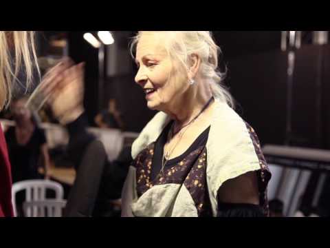 Backstage at Vivienne Westwood SS17