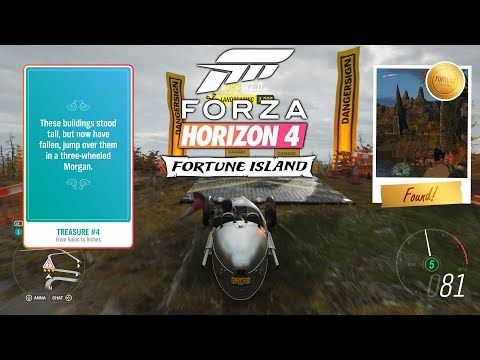 Forza Horizon 4 Fortune Island TREASURE #4 Found! 4K 60fps Gameplay Walkthrough