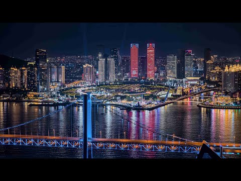 Dalian City 8K Aerial View, China - Dji Inspire 3