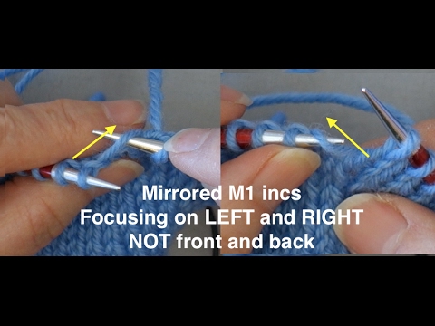 Tips and Tricks Mirrored M1 (make 1) Increases