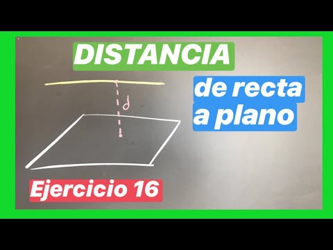 Distancia de recta a plano (16/113)  | RECTA y PLANO | CURSO de ALGEBRA LINEAL