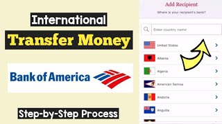 International Wire Transfer BOA | Bank of America International Transfer | Online money transfer