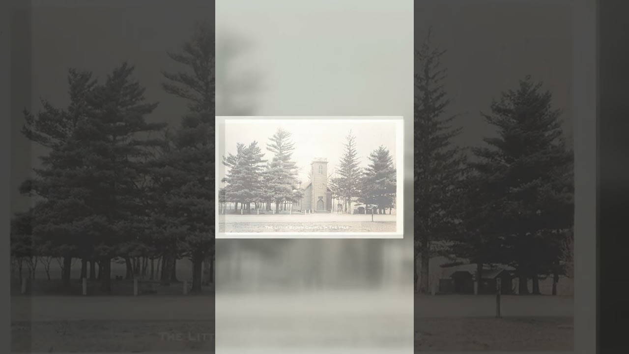 Little Brown Church, Real Photo Postcard, Nashua, Iowa, 1940s Video